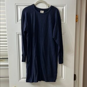 Jcrew Navy Long Sleeve sweatshirt dress